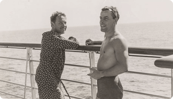 Frank Merlo and Tennessee Williams (undated photograph)